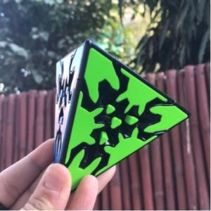 Qiyi Gear Pyramid Cube 3x3x3 Gear Pyramid Magic Cube Orignal Hight Quality very Smooth (Pre-Lubraicataed) Grearing Smoothly