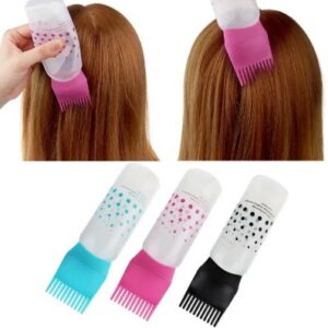 Hair Comb Applicator Bottle: A Professional Tool for Accurate Hair Treatments |  Professional Graduated scale, Hair Coloring, Oiling, Dye and scalp treatment for Salon, Family (160 ML)