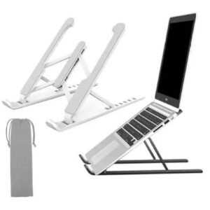 Portable Foldable Non-Slip Laptop Stand with Adjustable Height and Cooling Bracket