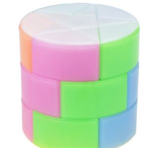 Rubiks Cube Cylinder-with Star Shape up side