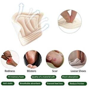 1pair (2pcs) Insoles for Sport Shoes Patch High Heel Pad Insoles for Shoes Adjust Size Adhesive Heels Pads Liner Grips Protector Sticker Pain Relief Foot Care Insert