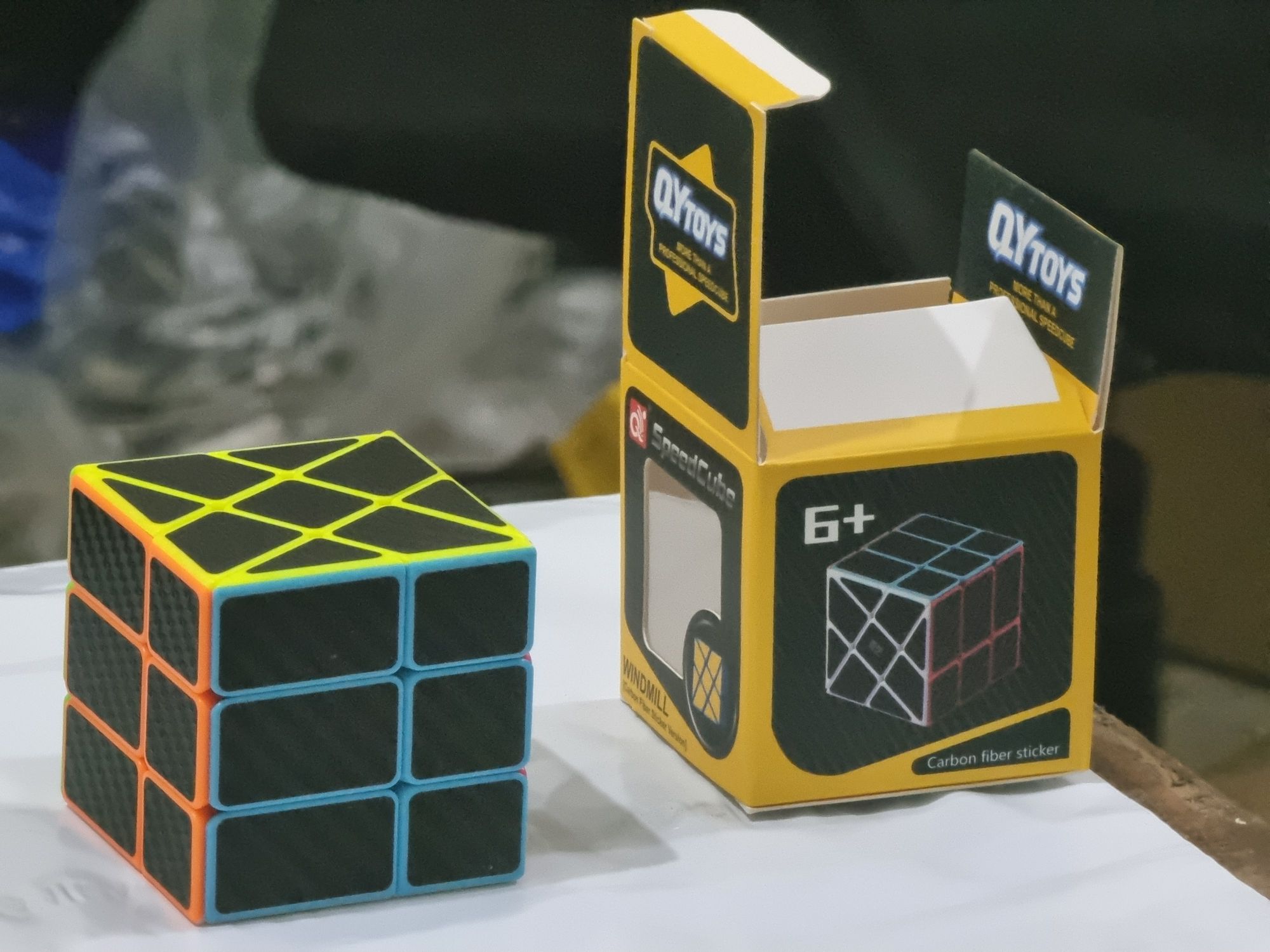 Windmill Cube 3x3x2 Carbon Fiber Edition - Sticker Version