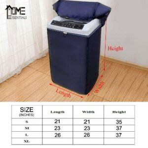 Premium Quality 8-15 Kg Washing Machine Cover (Waterproof, Sunscreen and Dustproof Protector)