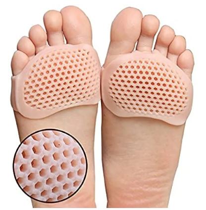 Soft Gel Half Toe Sleeve Forefoot Pads For Pain Relief